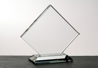 Crystal Clear Clipped Square Award 106-75018