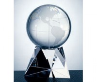 749-28001 Crystal World Globe Award