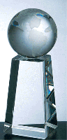 746-28007 Crystal Globe on Base