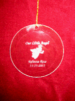 GEFMA1004REM-Angel  Circle Ornament with Angel