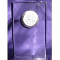 672-12012  Optical Crystal Illusion Desk Clock