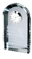 701-22014 Crystal Royal Arch Tower Desk Clock 