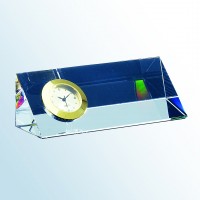 688-22000  Crystal Triangle Clock