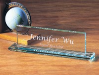 621A-31000 Glass Executive Name Plate