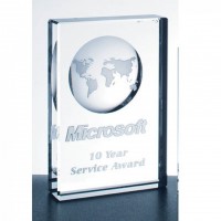   Optic Crystal Globe Award  14-24010